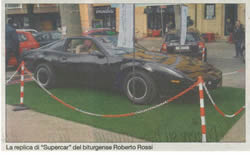 Knight Rider foto pubblicata in un quotidiano